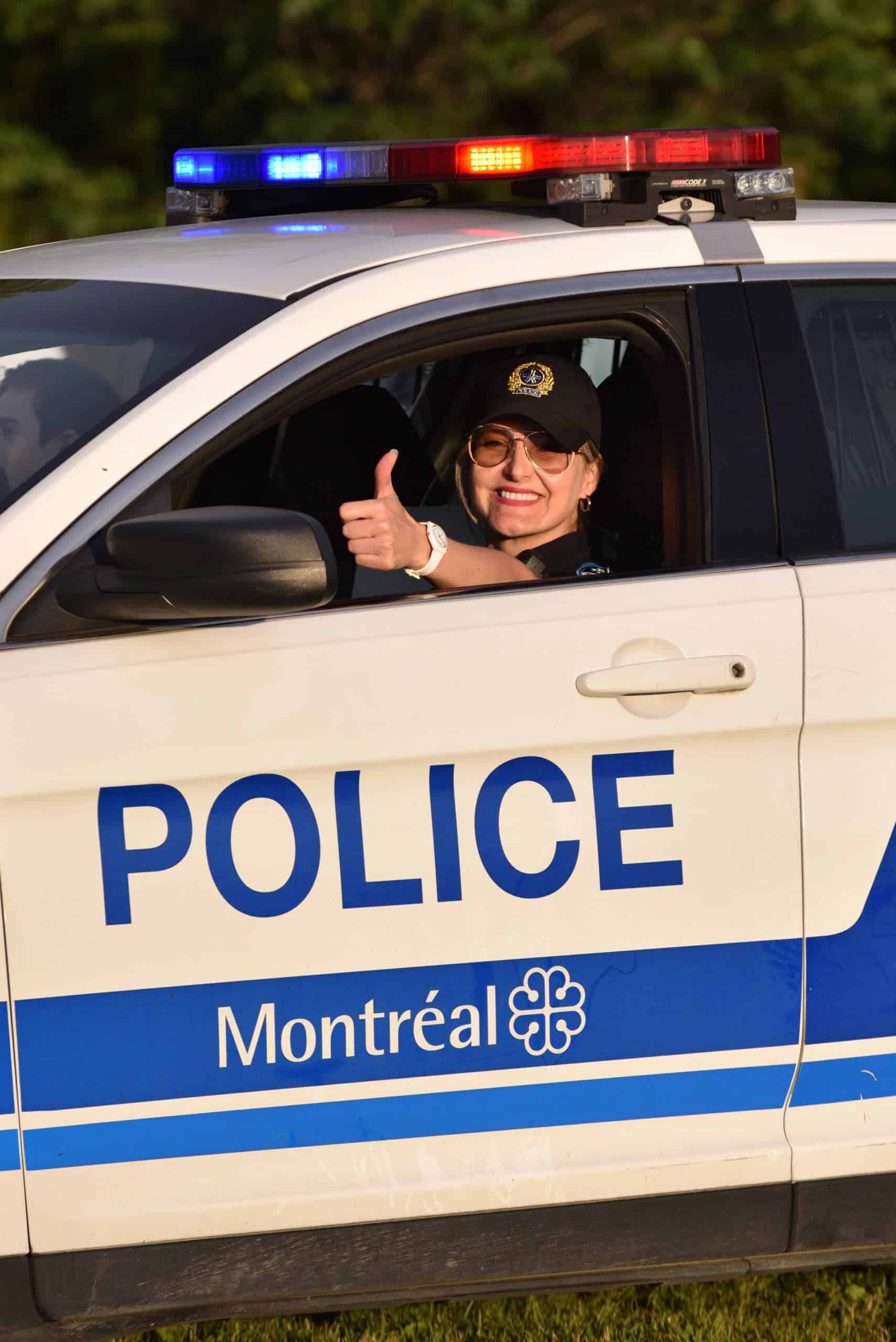 SPVM Police Officer Giving a Thumbs Up in Hampstead Park