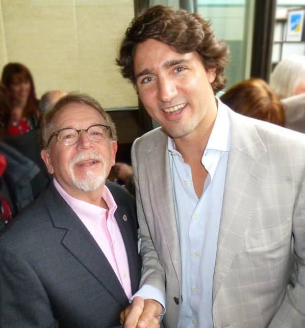 Prime Minister Justin Trudeau with Hampstead Mayor Steinberg